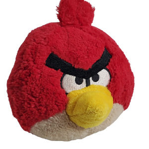 Angry Birds Red Plush 5" Stuffed Animal Commonwealth Rovio No Sound 2010